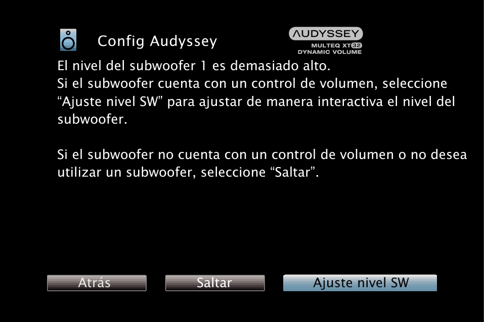 GUI AudysseySetup SW X3300